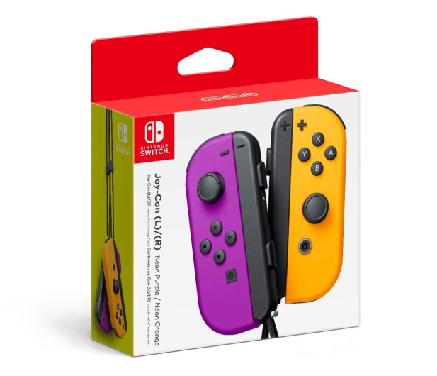 NINTENDO Switch Kontrolery Joy-Con Pair Neon Purple/Neon Orange Zestaw - 516737 - zdjęcie 2